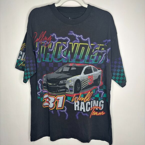 Alpha Collective Men’s Prism Racing Black T Shirt NASCAR Theme Size L New - Picture 1 of 10